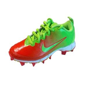 Nike Fast Flex Sport Cleats Orange Green Size 10 Toddler Baseball Soccer